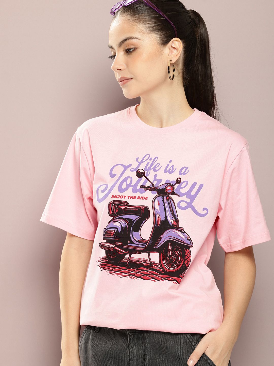 DILLINGER Women Graphic Printed Oversized T-shirt
