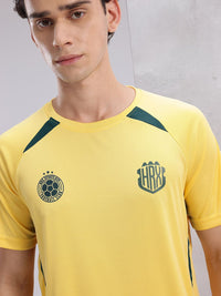 HRX by Hrithik Roshan Brand Logo Print Rapid-Dry Football T-shirt