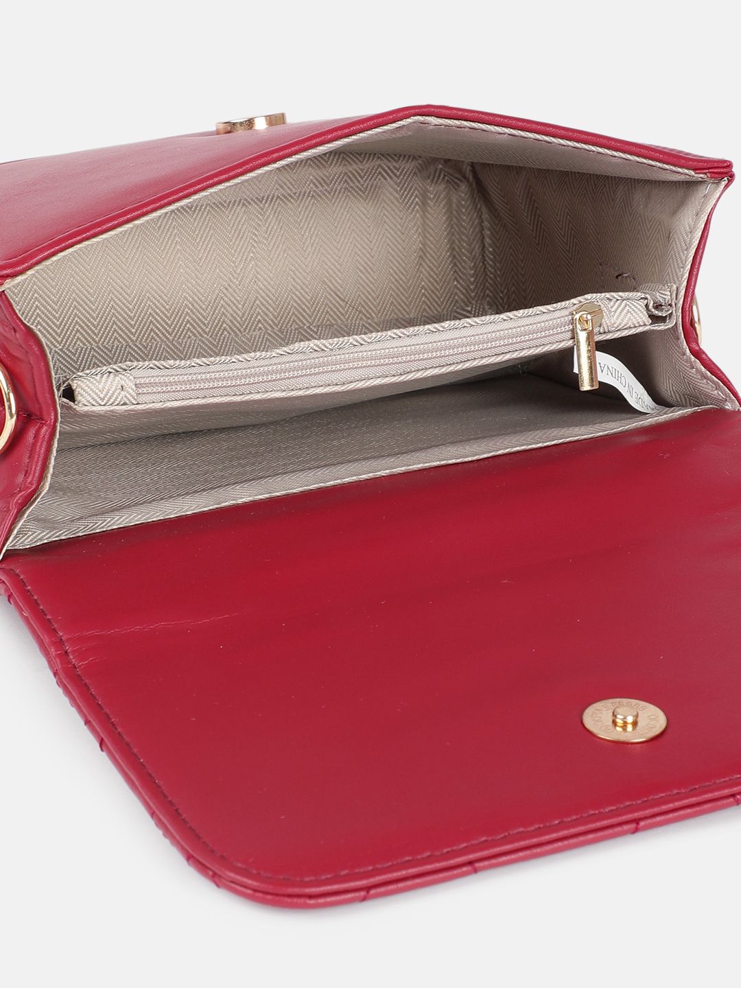 DressBerry Structured Satchel with Quilted Details