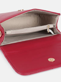 DressBerry Structured Satchel with Quilted Details