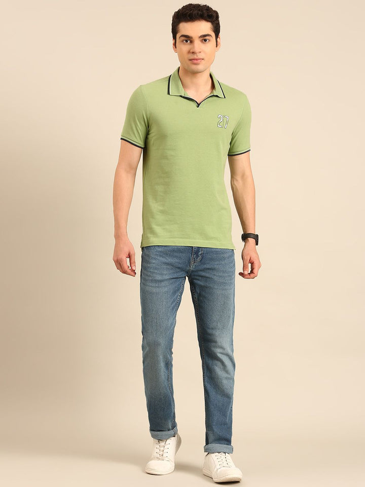 Being Human Polo Collar Pure Cotton T-shirt