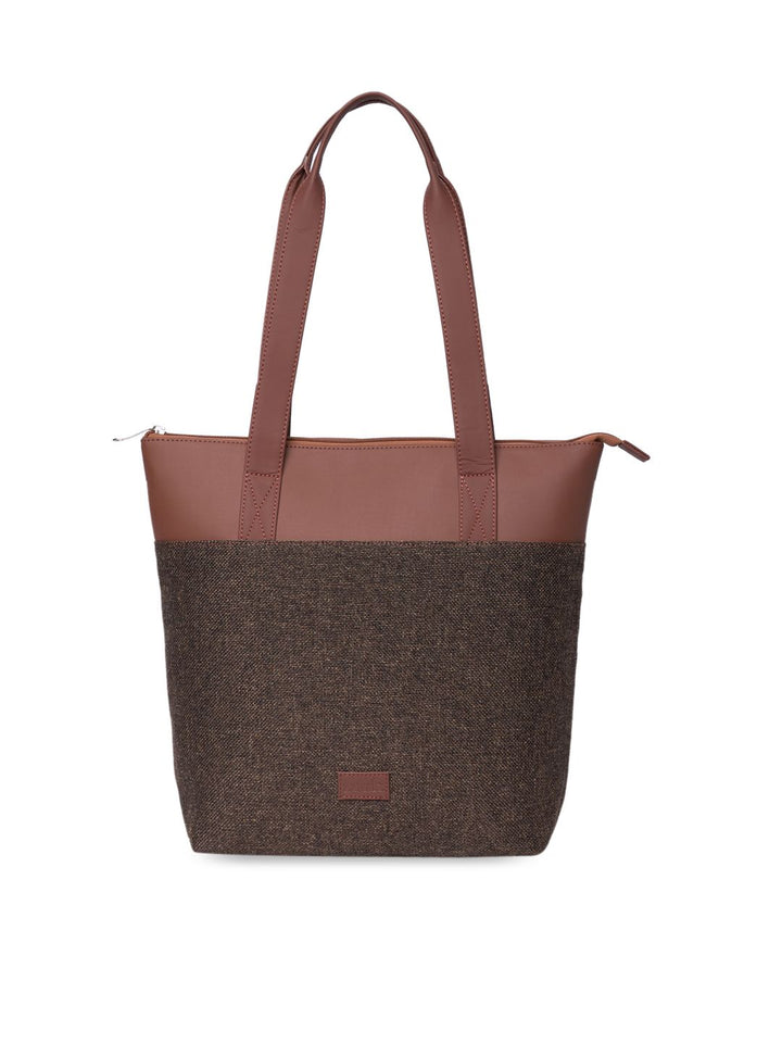 ZOUK Colourblocked Shopper Tote Bag