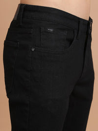 HIGHLANDER Men Black Slim Fit Mid-Rise Clean Look Stretchable Jeans