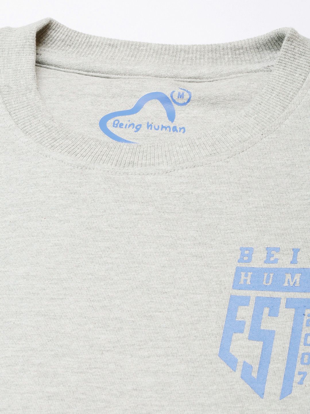 Being Human Pure Cotton Brand Logo Printed Sweatshirt