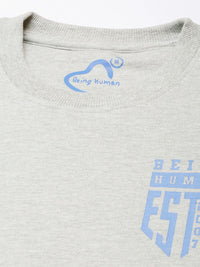 Being Human Pure Cotton Brand Logo Printed Sweatshirt
