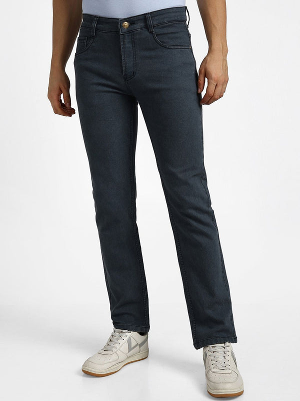 Urbano Fashion Men Mid-Rise Regangan Seluar Jeans