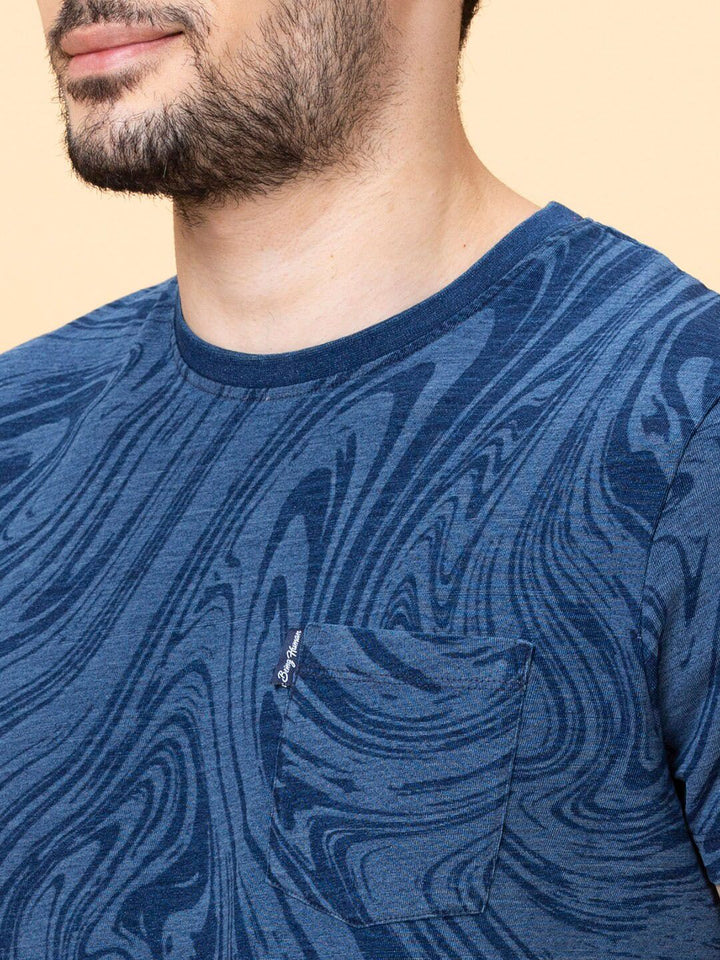 Being Human Abstract Printed Cotton Casual T-shirt