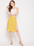 Berrylush Women Floral Printed High Rise Pencil Skirt