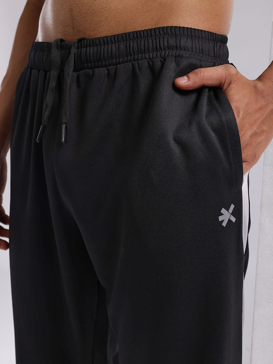 HRX by Hrithik Roshan Men Brand Logo Printed Mid-Rise Rapid-Dry Running Joggers