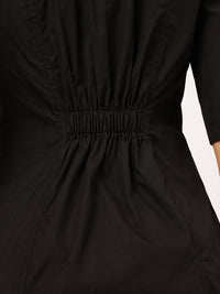 DressBerry Elegant Affair Pleated Semi-Elasticated Back Longline Shirt