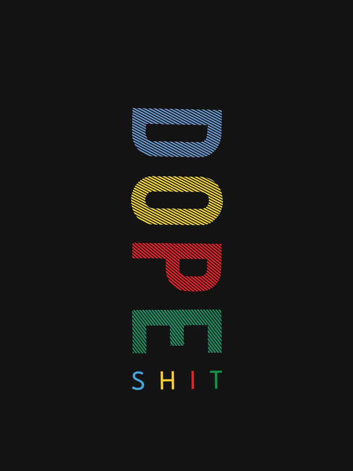 Bewakoof Dope Shit Typography Boyfriend T-shirt