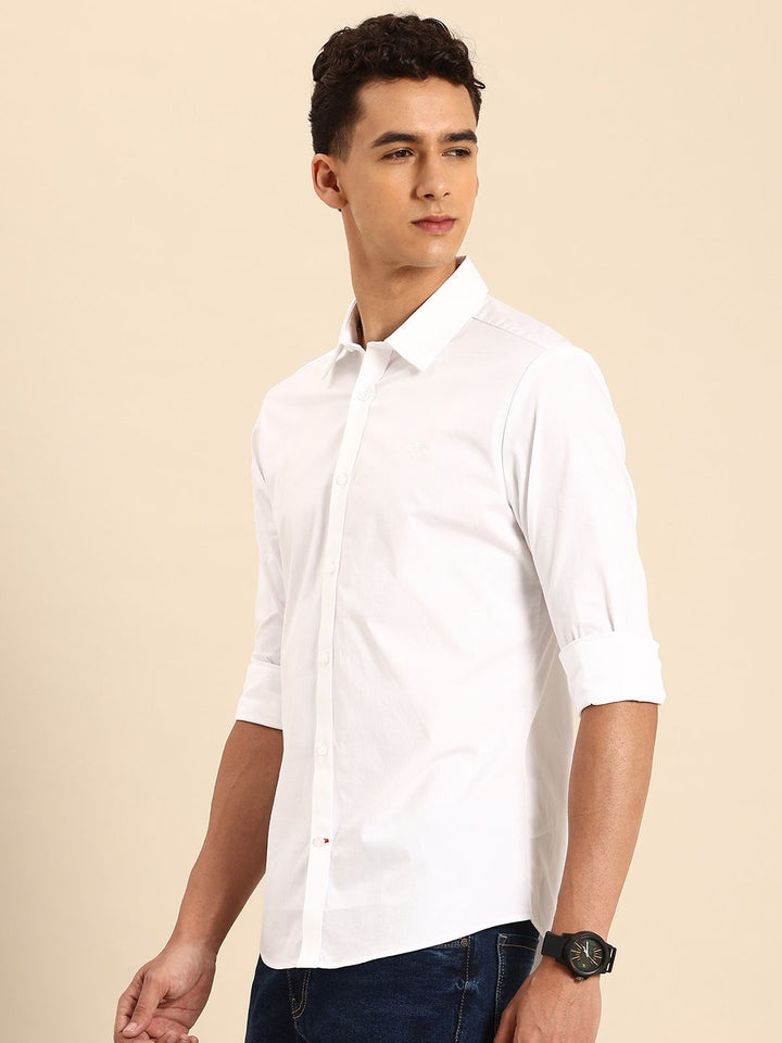Being Human Classic Slim Fit Opaque Casual Shirt