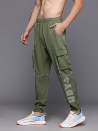 HRX by Hrithik Roshan Men Rapid-Dry Cargo Style Training Joggers