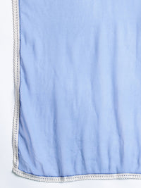 Indo Era Floral Printed Beads and Stones Linen Kurta with Trousers & With Dupatta