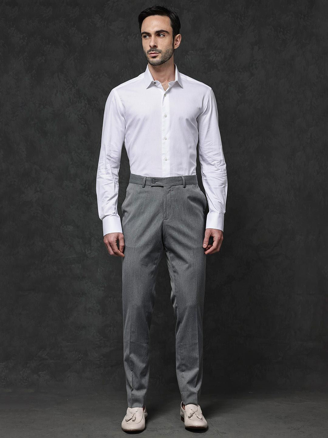 RARE RABBIT Men Bovec Regular Fit Classic Striped Shirt
