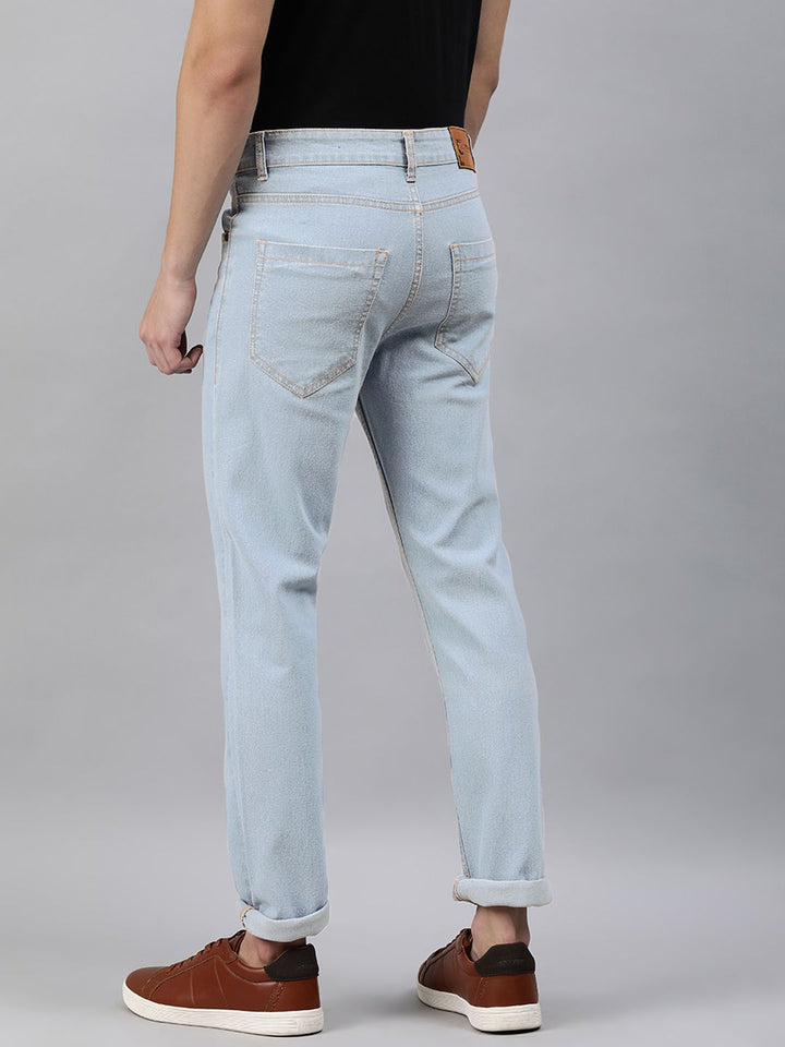 Urbano Fashion Men Blue Slim Fit Mid-Rise Clean Look Stretchable Jeans