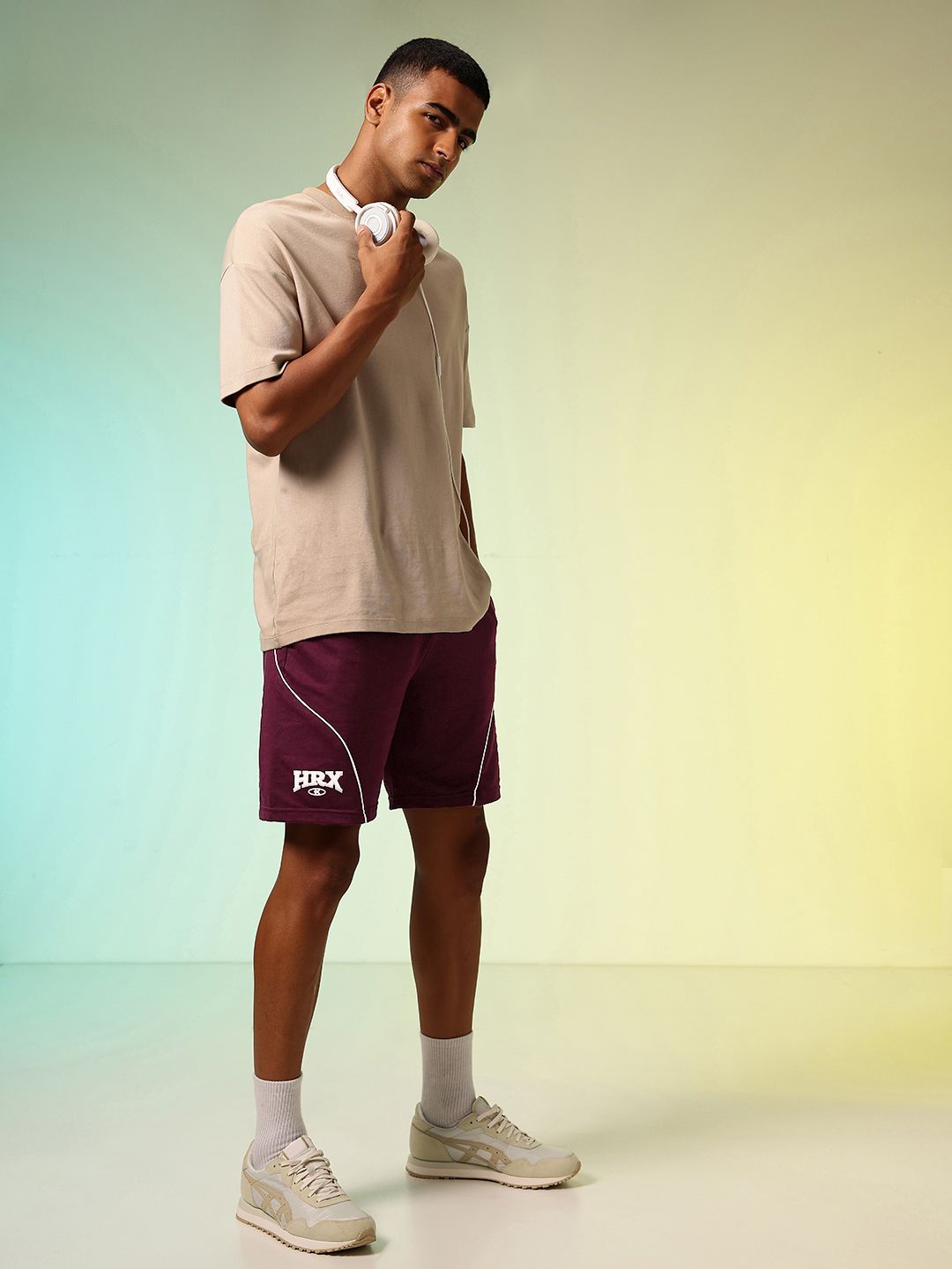 HRX by Hrithik Roshan Men Brand Logo Printed Lifestyle Shorts