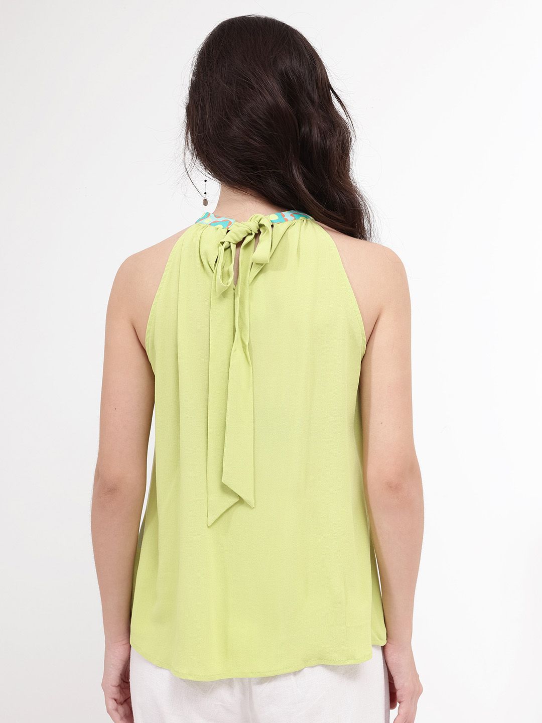 RAREISM Halter Neck Cotton Top