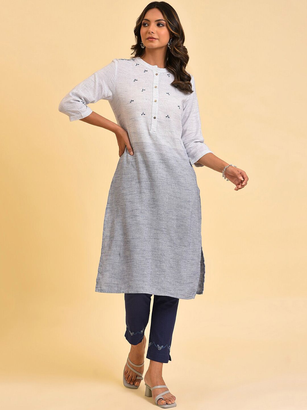 W Straight Cotton Kurta