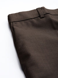 Raymond Men Checked Slim Fit Formal Trousers