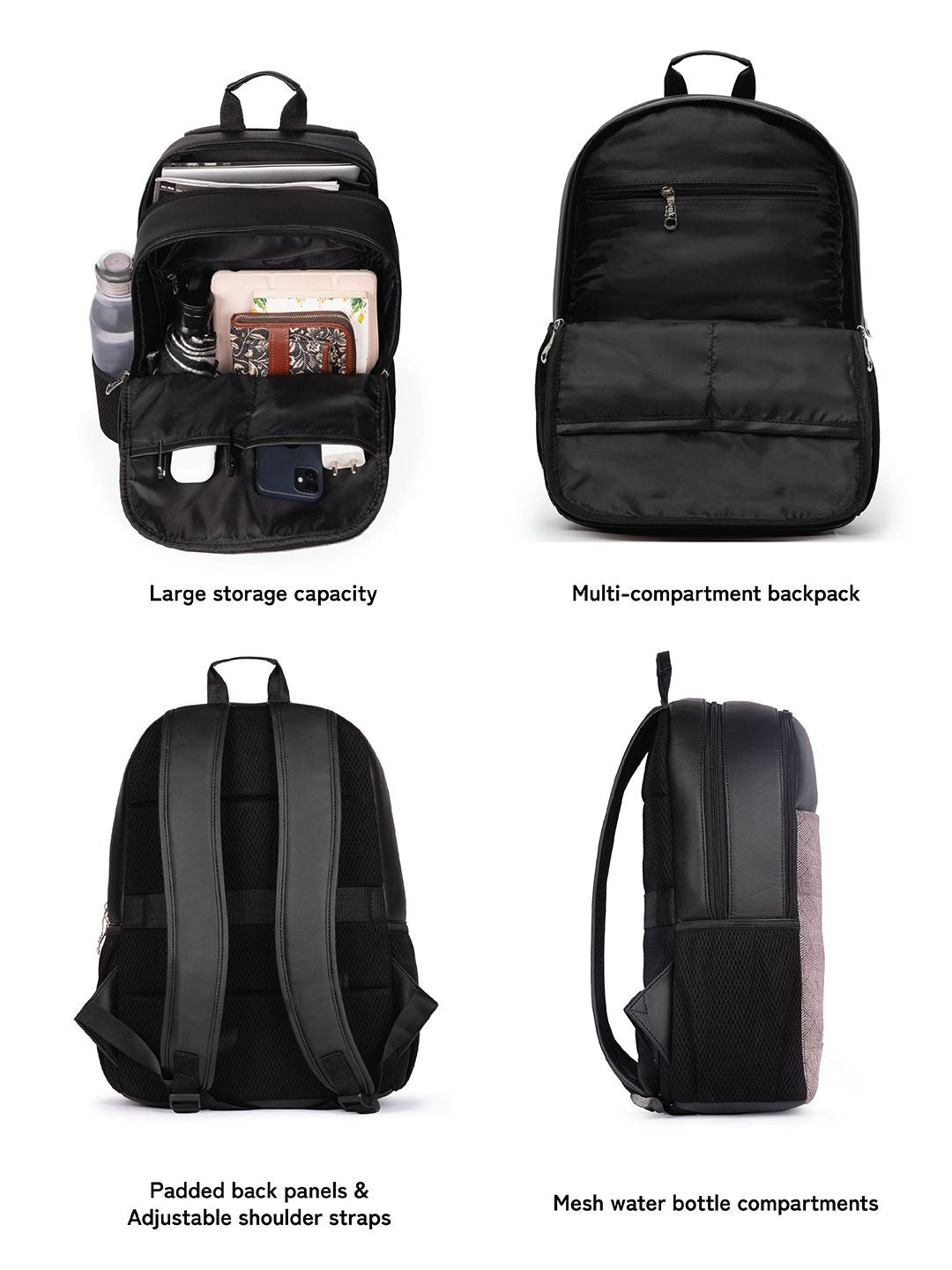 ZOUK Men Geometric Printed Water Resistance Backpack Up to 16 inch