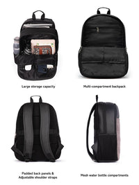ZOUK Men Geometric Printed Water Resistance Backpack Up to 16 inch