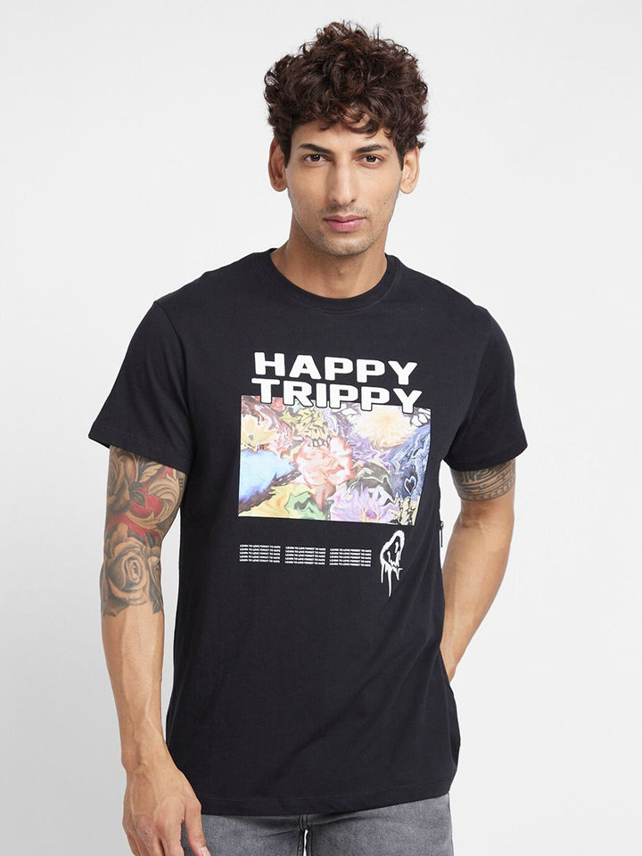 Being Human Graphic Printed Cotton T-shirt