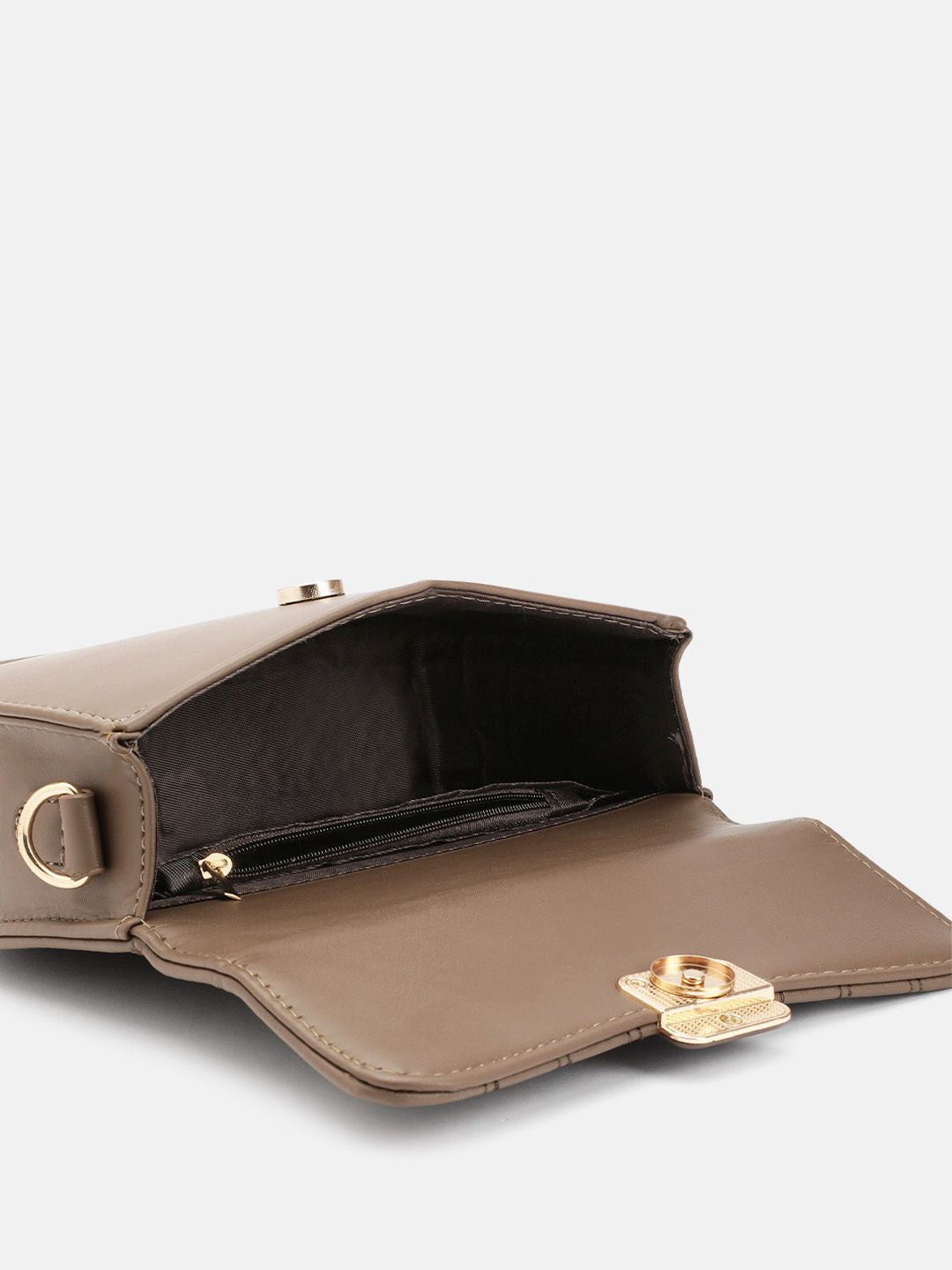 DressBerry Quilted Structured Satchel