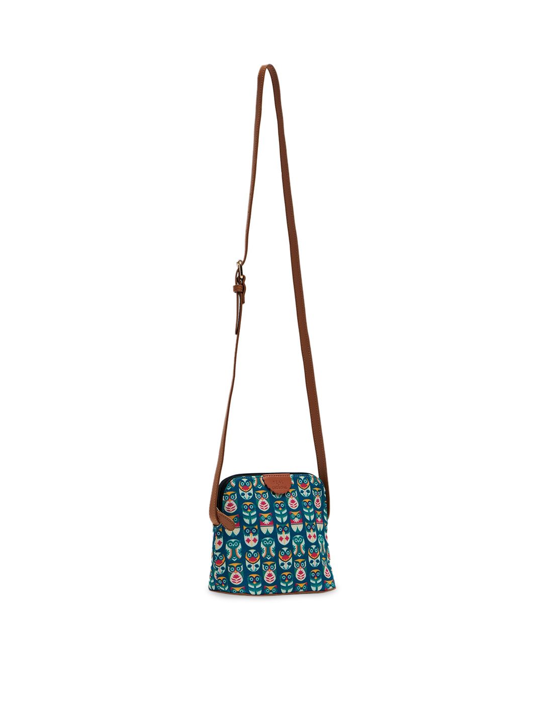 TEAL BY CHUMBAK Women Owl Printed Sling Bag