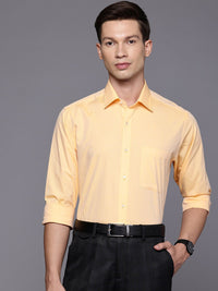 Raymond Slim Fit Self Design Textured Pure Cotton Formal Shirt