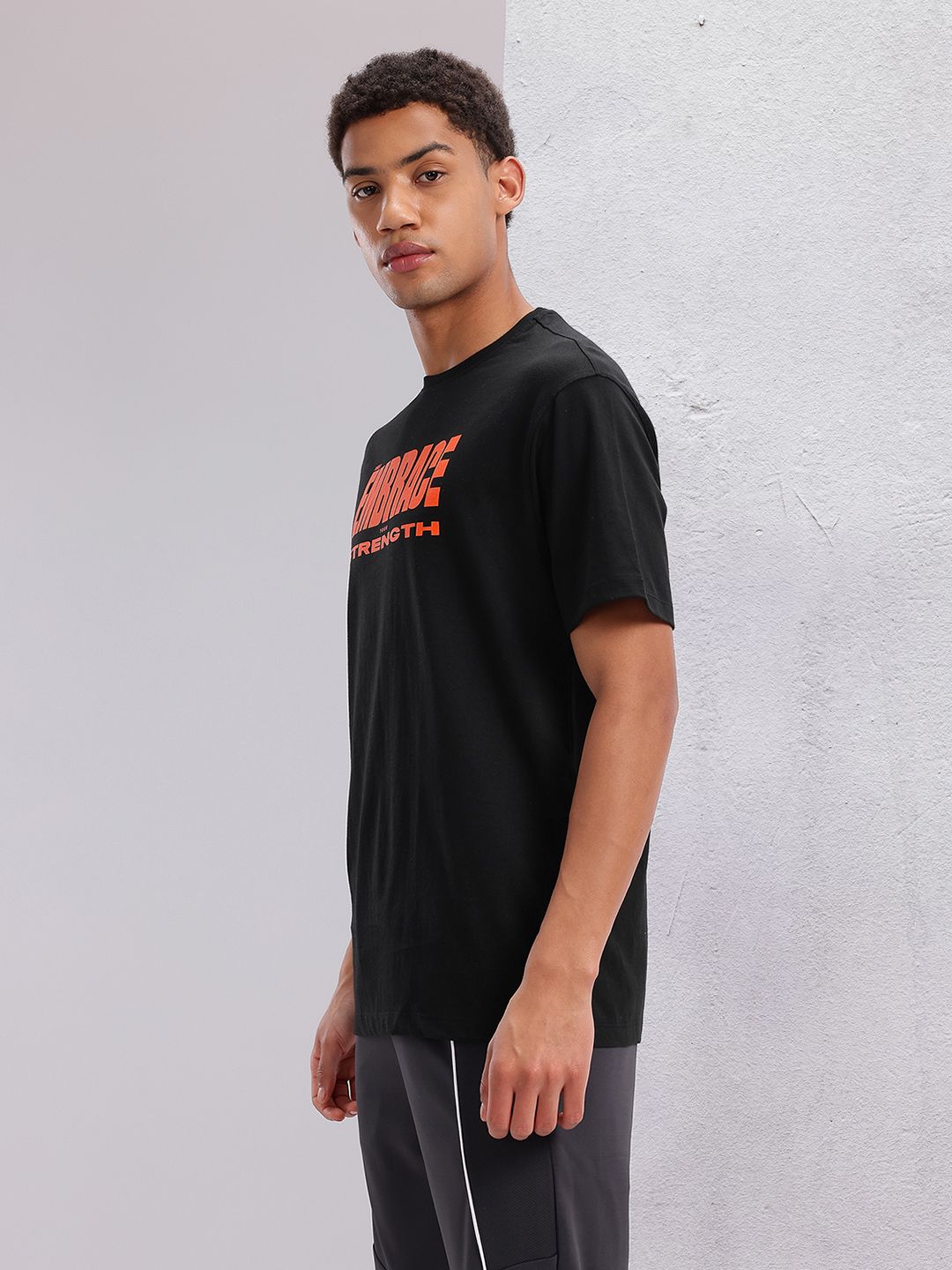 HRX by Hrithik Roshan Typography Printed Training T-shirt