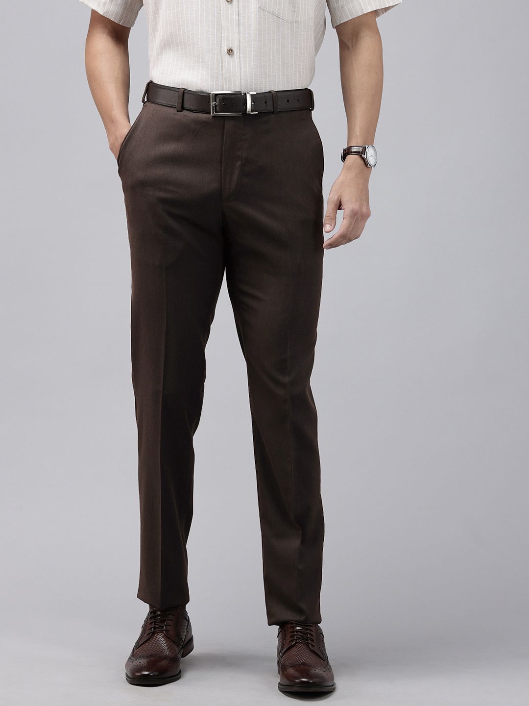 Park Avenue Men Slim Fit Formal Trousers