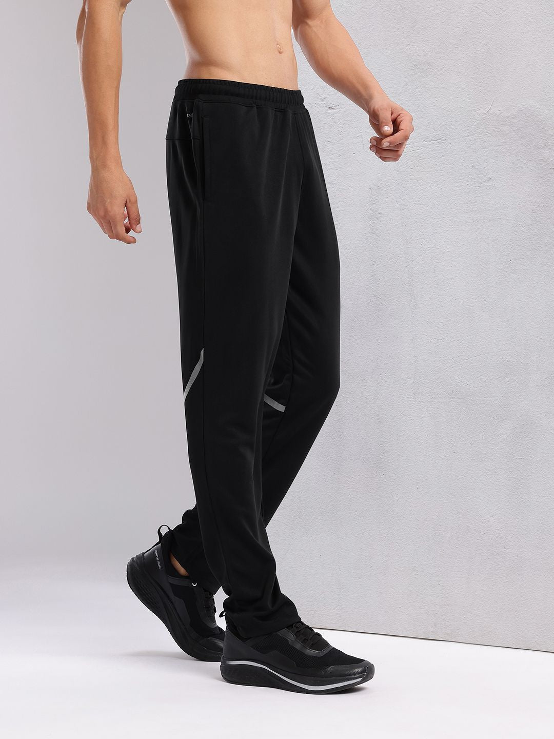 HRX by Hrithik Roshan Men Rapid-Dry Running Track Pants with Reflective Elements