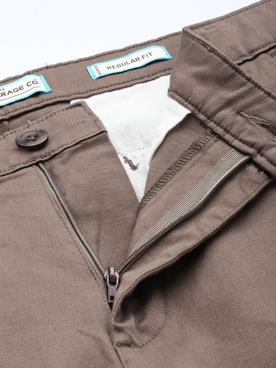 The Indian Garage Co Men Regular Fit Chinos Trousers