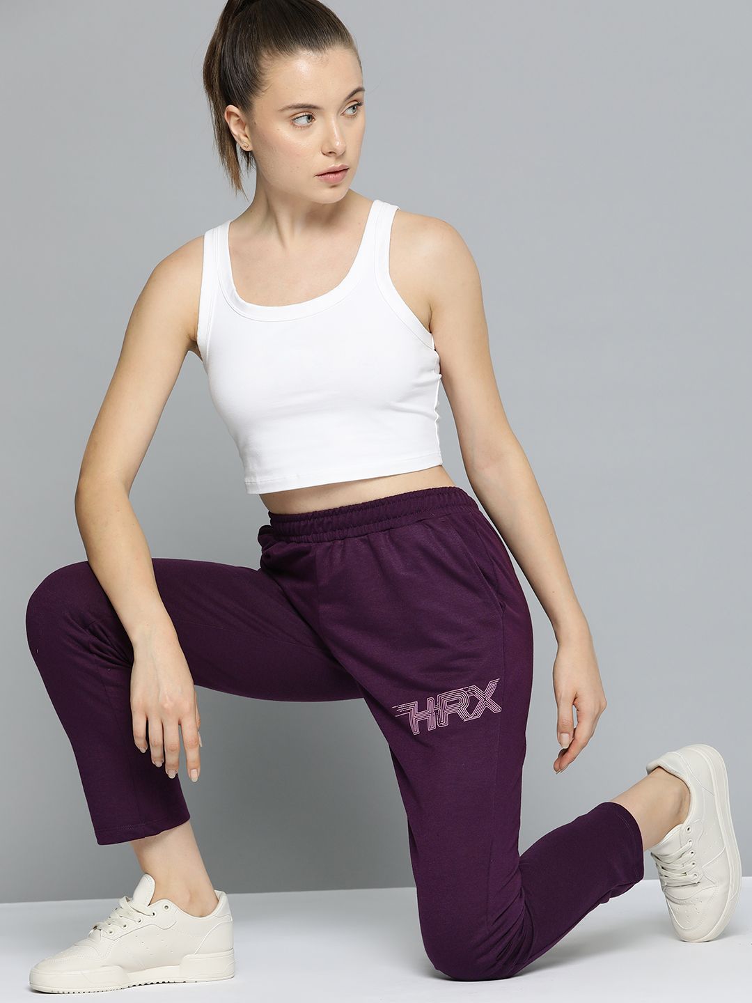 HRX by Hrithik Roshan Women Solid Track Pants