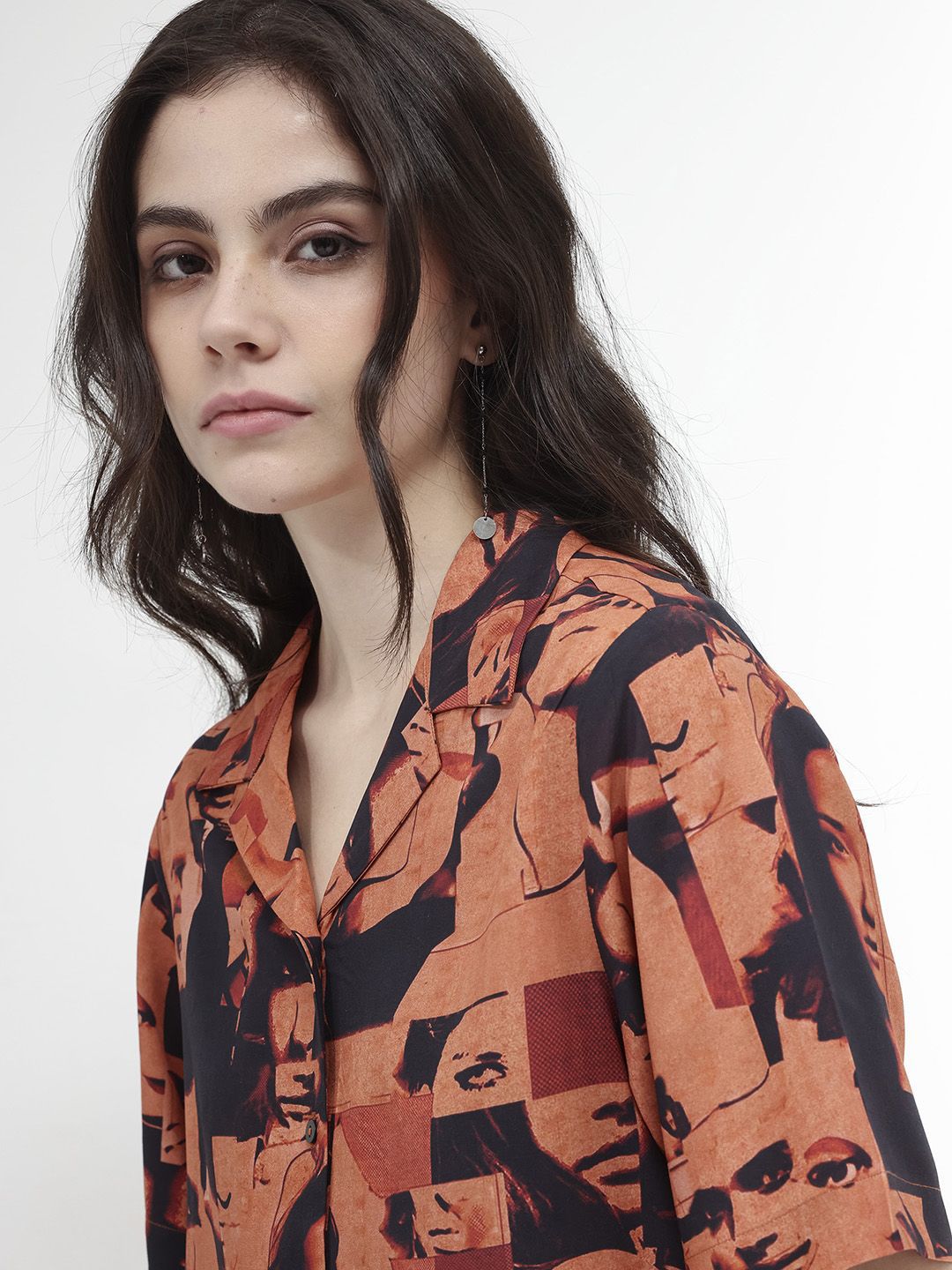 RAREISM Print Cotton Top