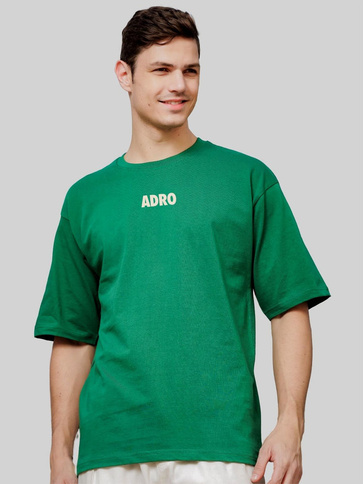 ADRO Men Typography Printed Applique T-shirt