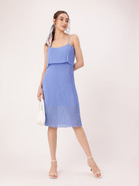 DressBerry Cute Feminine Accordion Pleated Sheath Dress
