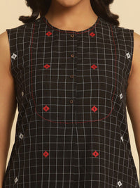 W Floral Embroidered Pure Cotton Tunic