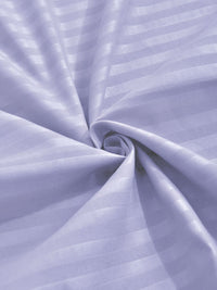 Aura Lavender Striped 300 TC King Bedsheet Set 2.5 m x 2.25 m