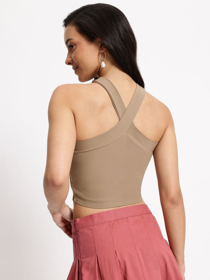 DressBerry Criss-Crossed Queen Crop Top