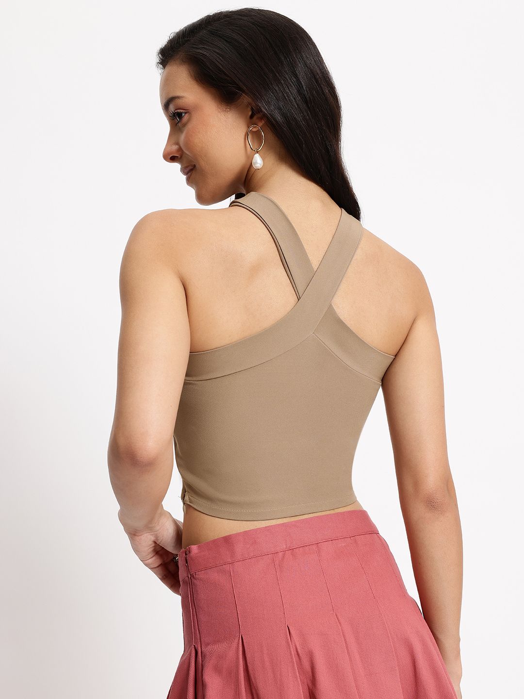 DressBerry Criss-Crossed Queen Crop Top