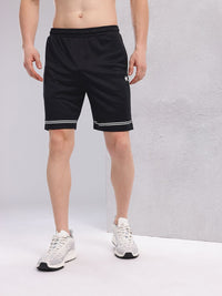 HRX by Hrithik Roshan Men Stripe Detail Rapid-Dry Training Shorts