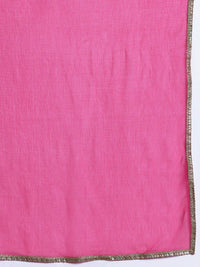 Indo Era Women Floral Printed Regular Pure Cotton Kurta with Palazzos & With Dupatta
