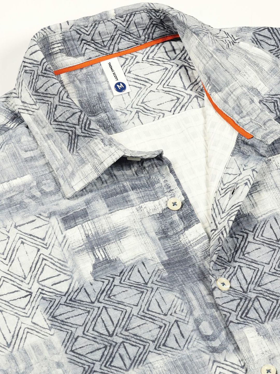 Thomas Scott Men Premium Slim Fit Opaque Printed Casual Shirt