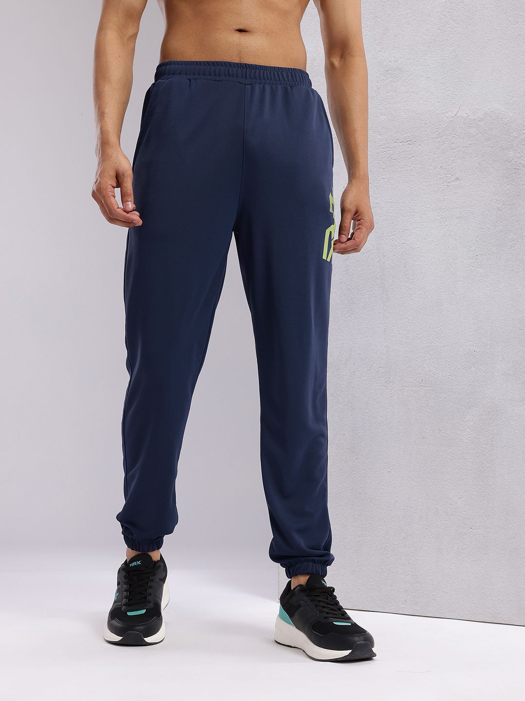HRX by Hrithik Roshan Men Brand Logo Printed Rapid-Dry Training Joggers