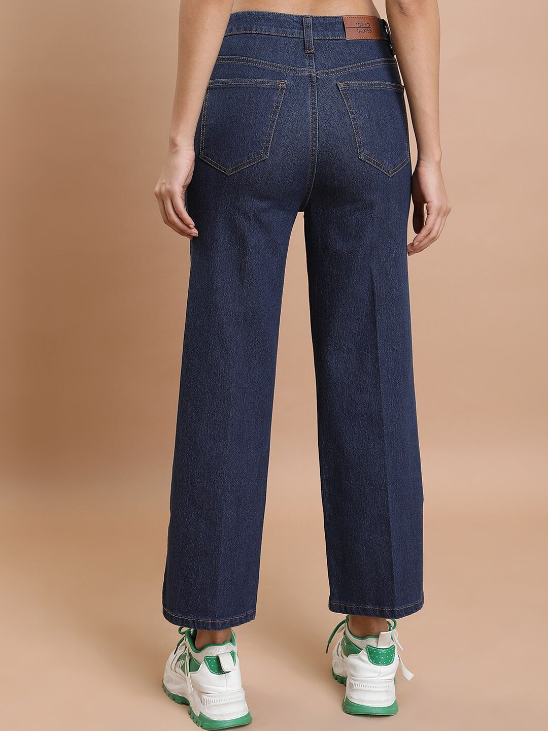 Basics By Tokyo Talkies Women Flared Light Fade Stretchable Jeans