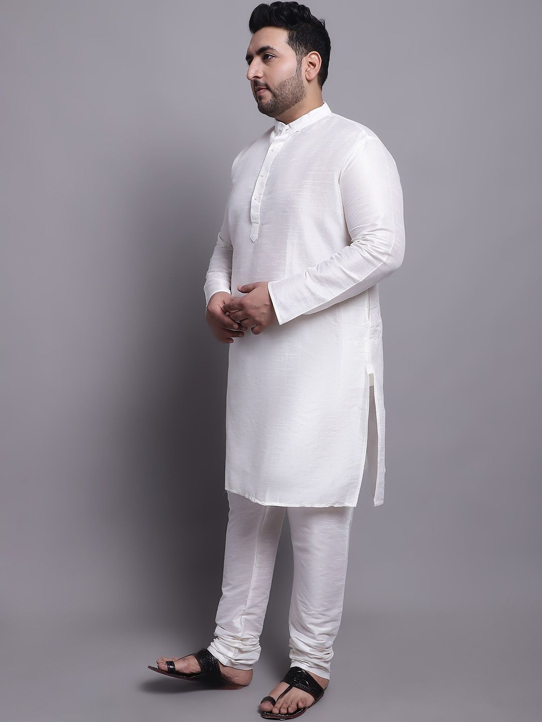SOJANYA PLUS Regular Dupion Silk Kurta with Pyjamas