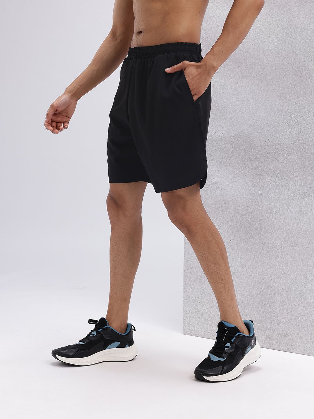 HRX by Hrithik Roshan Men Brand Logo Print Detail Mid-Rise Training Shorts