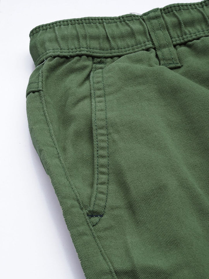 The Indian Garage Co Men Green Joggers Trousers